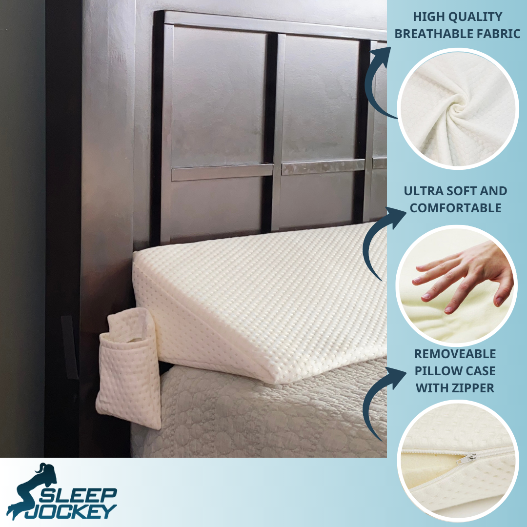 Pillow Wedge for Headboard Gap with Ultra Soft Cover - King Sized Headboard